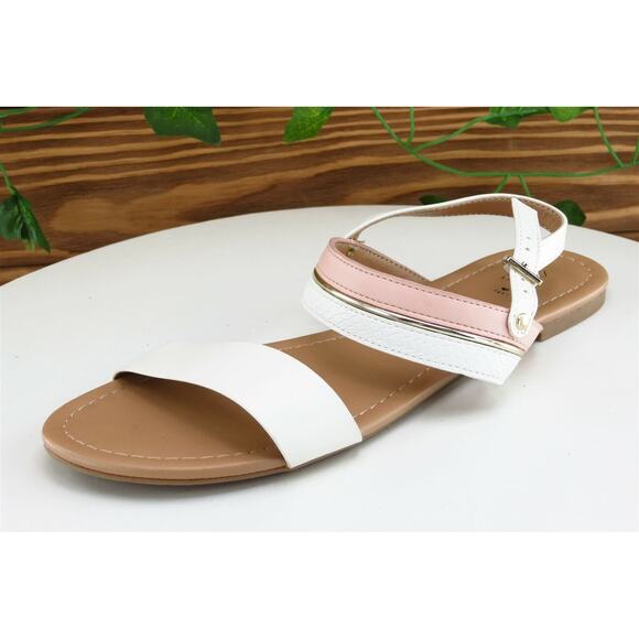 Call It Spring Sz‎ 6.5 M Pink Ankle Strap Synthetic Women Sandals - Picture 1 of 8